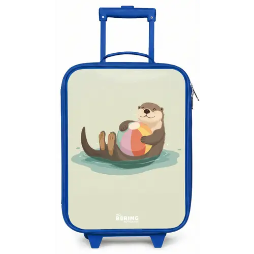 Otter - Strandbal - Water Kinderkoffer - Blauw klein -zz3dotto