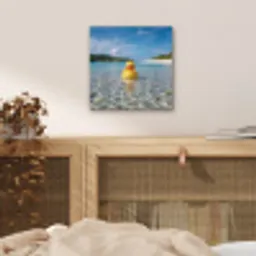 Tropisch - Badeend - geel aluminium wit klein -sfeer3