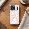 Bloemen - Patroon - Roze - Wit Telefoonhoesje iPhone 17 Pro klein -sfeer1