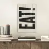 Eten - zwart - Japandi - Wit plexiglas 5mm klein -sfeer1