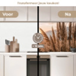 Gras - Veld - Zon - Natuur keuken achterwand 2 middel -voor-na2_NL