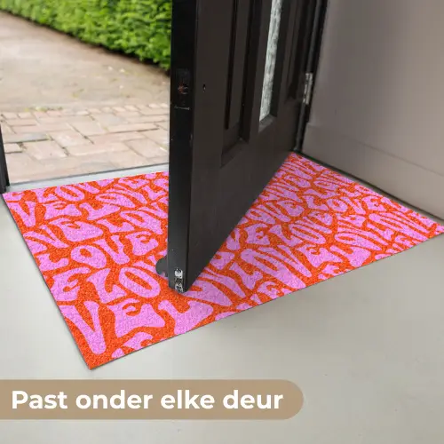 Love - Roze - Valentijn - Rood Deurmat klein 898 -USP_NL