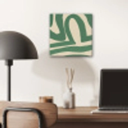 Groen - Kunst - Abstract aluminium wit klein -sfeer5