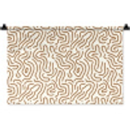 Minimalistisch - Patroon - Terracotta Wandkleed katoen klein 269 -zz3d