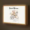 Beer - Vliegtuig - Sterren - Kinderen Light Box met batterij (Wandlamp kind) middel -z3d_website