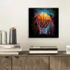 Graffiti - Basketbal - Sport - Zwart - Street art aluminium wit klein -sfeer1