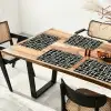 Modern - Organisch - Zwart Placemat vinyl groot 368 -zzsfeer4_Kitchenyeah-website