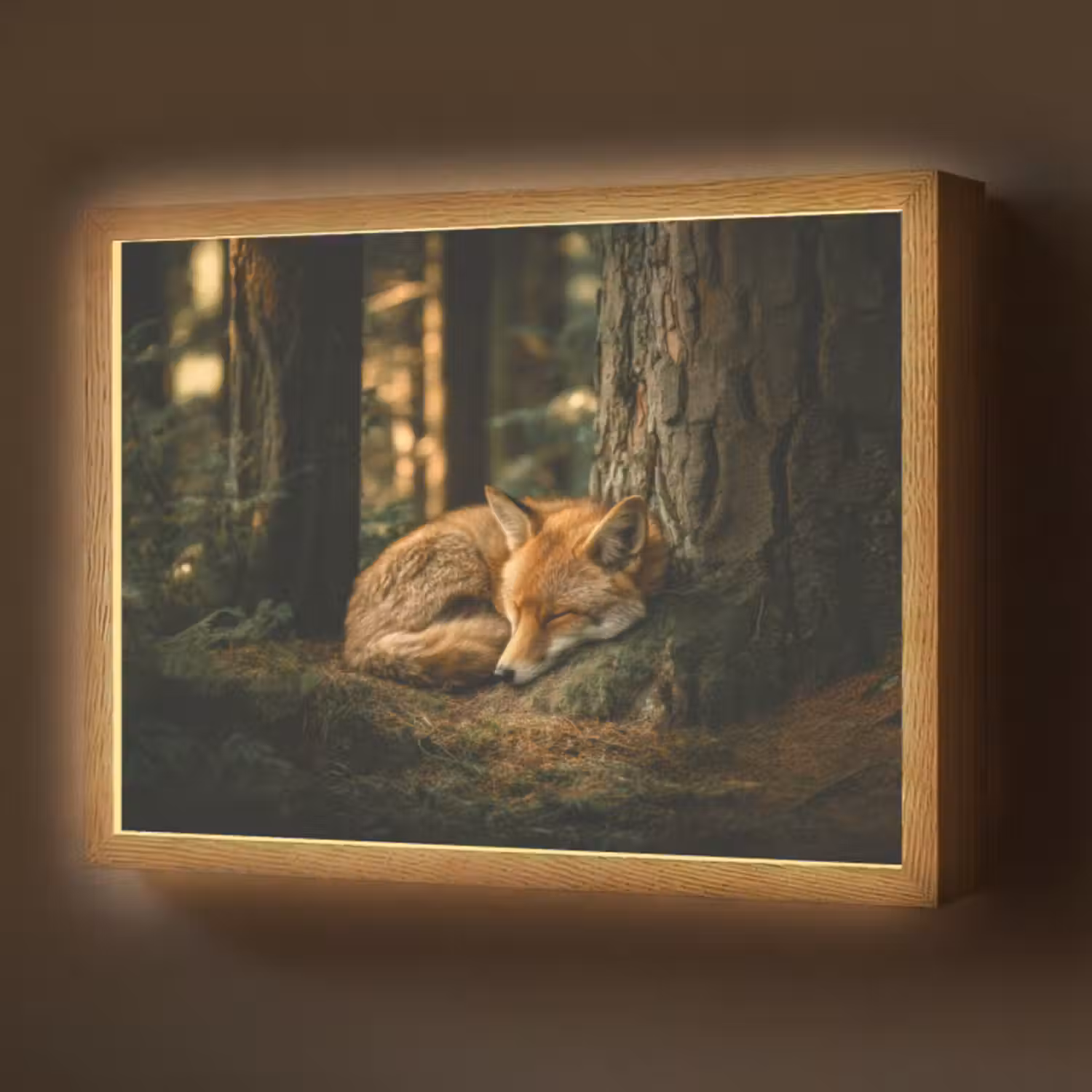 Lightbox - Wandlamp - Vos - Bos - Slapen