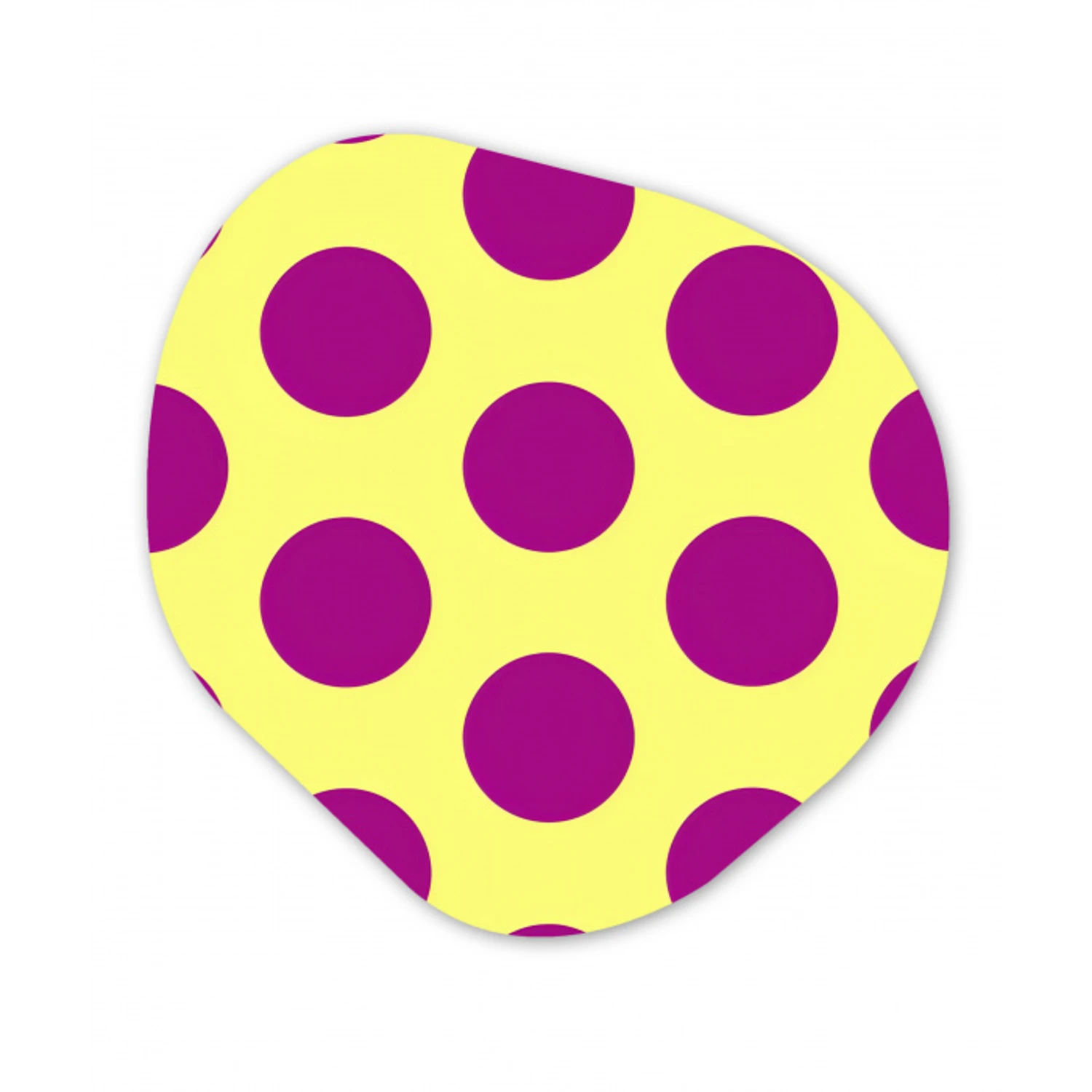 Dots - Klassiek - Geel Wandcirkel Organisch Forex 3mm klein 629 -3d