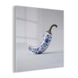 Chilipeper - Keramiek - Blauw plexiglas 5mm klein -z3d