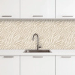Zebra - Patroon - Beige keuken achterwand 2 middel 871 -3d