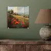 Klaprozen - Rood - Heuvels - Landschap plexiglas 5mm klein -sfeer3
