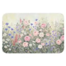Bloemen - Tuin - Natuur - Kleurrijk Badmat klein -3d