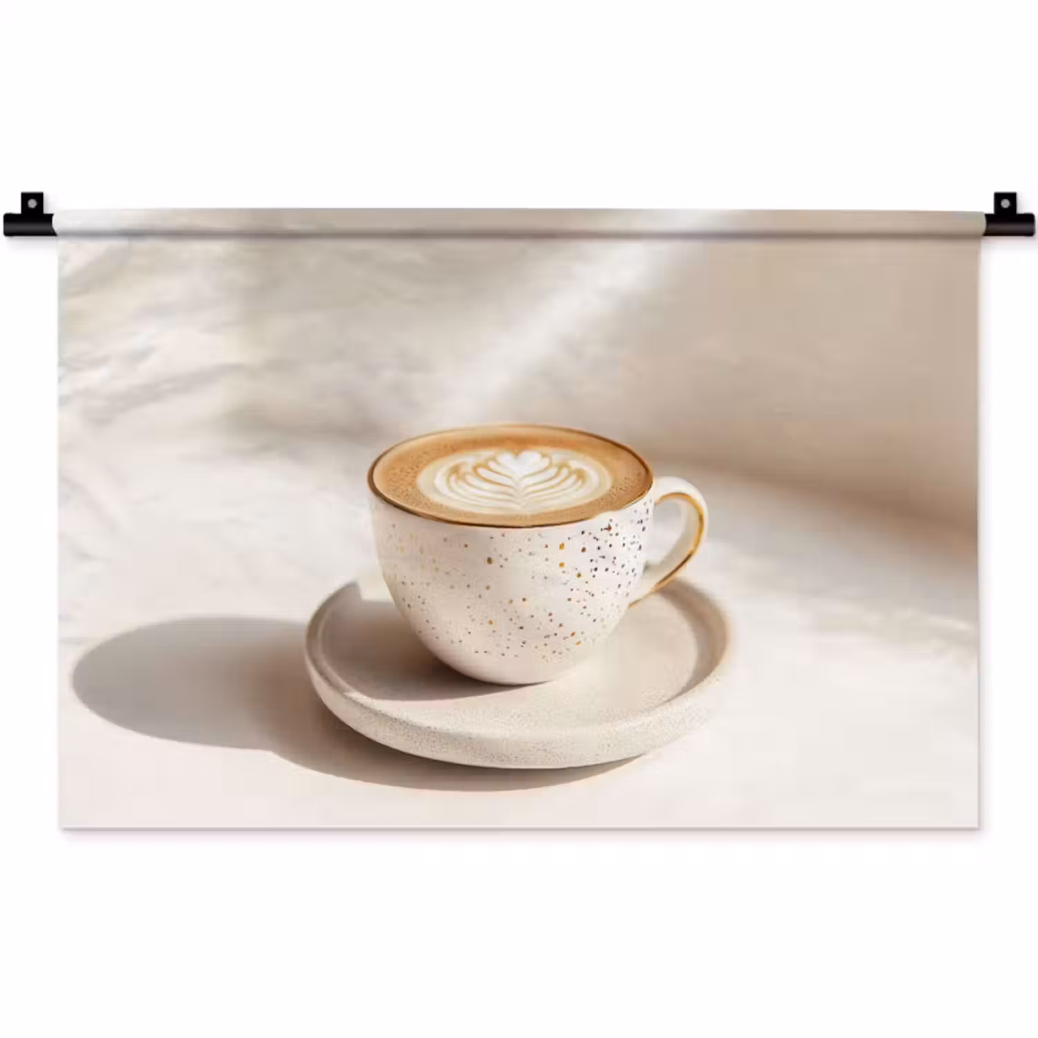Wandkleed - Cappuccino - Schuim - Schotel - Beige