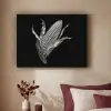 Maïskolf - Glanzend metaal - Elegant Textielframe zwart klein -sfeer1