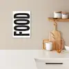 Food - Zwart - Wit - Decoratie KitchenYeah - Keuken - Canvas klein -sfeer1