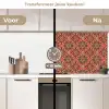Mandala - Bloemen - Patroon - Retro keuken achterwand 2 middel 871 -voor-na2_NL