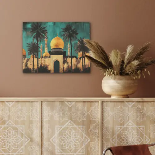 Moskee - Goud - Arabisch - Islamitische PET vilt klein -sfeer4