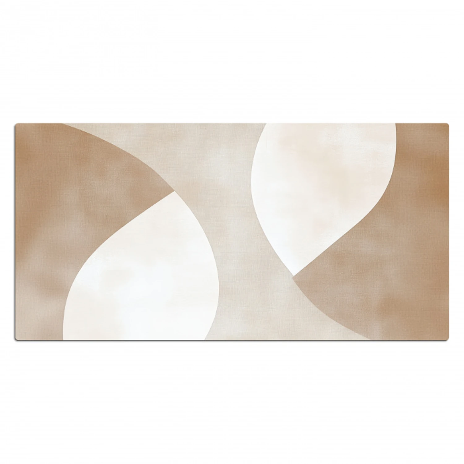 Bruin - Japandi - Abstract Muismat XXL klein -3d_leeg