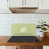 Kiwi - Lijntekening - Minimalistisch - Groen keuken achterwand spatscherm klein -sfeer2
