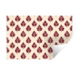 Botanisch - Patroon - Bordeaux Muursticker klein 286 -3d