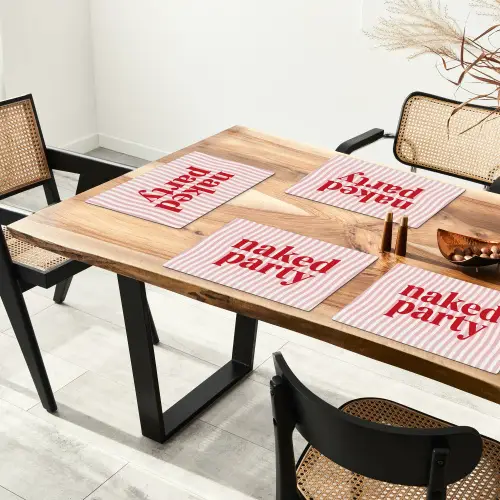 Tekst - Modern - Strepen Placemat vinyl groot -zzsfeer4_Kitchenyeah-website