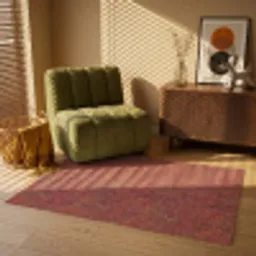 Oosters - Bloemen - Terracotta Vloerkleed Rechthoek klein 1091 -atmosphere_sfeer1_global