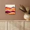 Abstract - Landschap - Golven aluminium wit klein -sfeer4