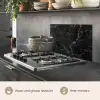 Marmer look - Luxe - Zwart keuken achterwand spatscherm klein -usp_EN