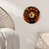 Vrouw - Aardbeien - Kroon Wandcirkel plexiglas klein -sfeer5