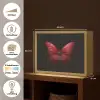 Vlinder - Rood - Minimalistisch Light Box met batterij (Wandlamp) middel -USP_websiteoverzichtNL