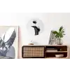 Hak - Wijn - Minimalistisch - Zwart Wandcirkel aluminium klein -kantoor