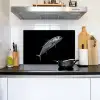 Makreel - Vis - Zwart Inductie beschemer met haakjes klein -sfeer2