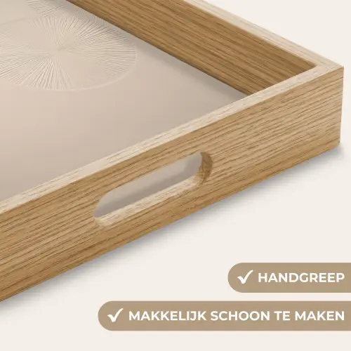 Japandi - Beige - Modern Dienblad Rechthoek middel -USP_HandgreepNL