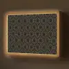Goud - Zwart - Rozetstructuur Light Box met batterij (Wandlamp) middel 907 -z3d_website