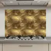 Palm - Waaier - Goud keuken achterwand spatscherm klein 900 -3d_website