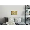 Wereldkaart - Vintage - Antiek - Bruin - Papier Muursticker klein -slaapkamer