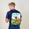 Voetbal - Dino - Sport Rugzak - Zwart middel -sfeer8