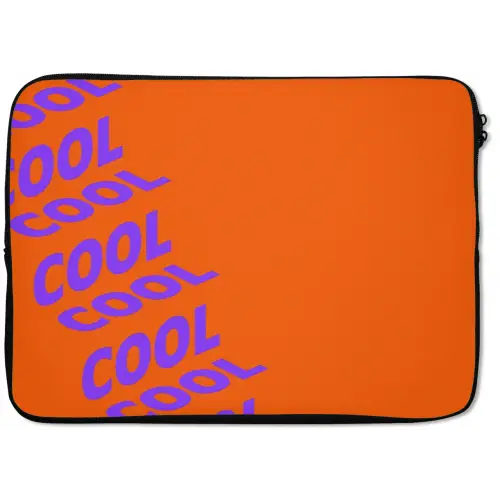 Cool - Paars - Oranje laptophoes neopreen klein -zkaufland3dotto