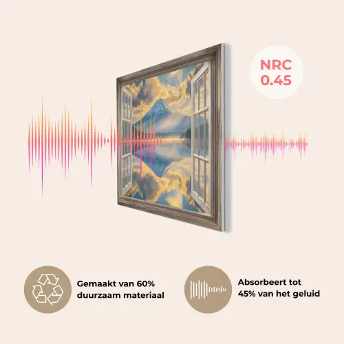 Doorkijk - Landschap - Bergen - Uitzicht - Raam PET vilt klein -USP_NL