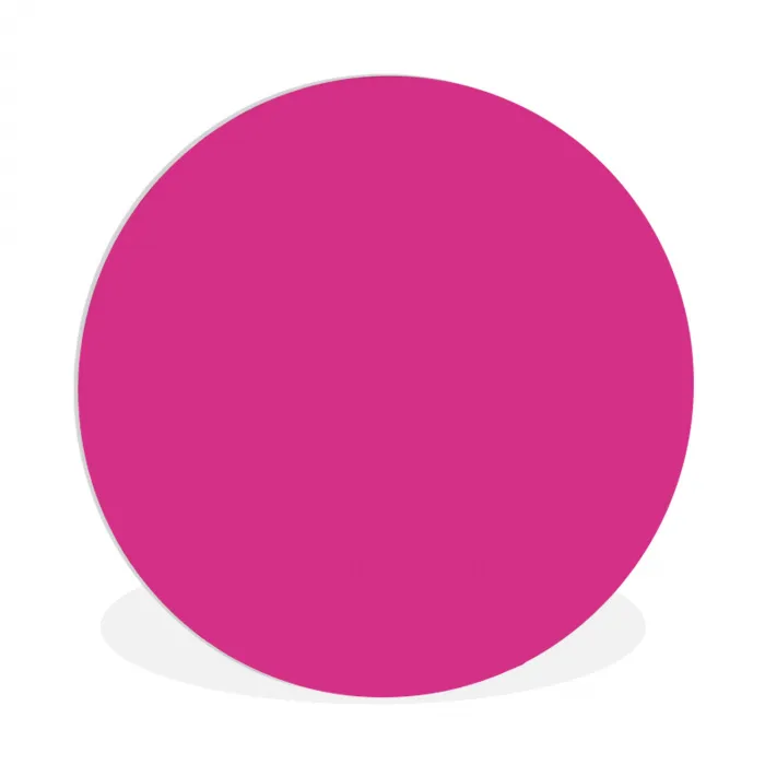 Fuchsia - Neon - Kleuren Wandcirkel kunststof plaat 5mm dik klein 188 -3d