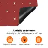 Patroon - Stippen - Sterren - Rood Inductie beschermer vinyl 3mm klein 276 -zzzzzzz-td-onderkant