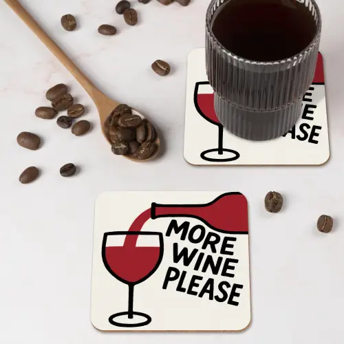 Wijnfles - Quote - Rood - Glas onderzetter kurk middel -sfeer2