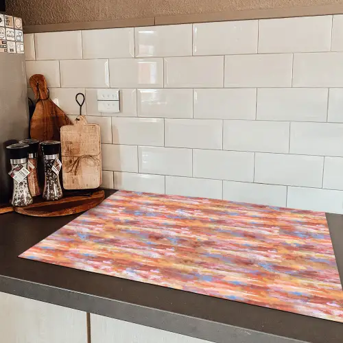 Vloeiend - Olie - Verf - Kleur Inductie beschermer vinyl 3mm klein 276 -sfeer3