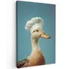 Eend - Koksmuts - Cute - Vogel Tuinposter op houten frame 2 cm dik klein -3d