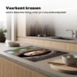 Kerkuil - Boom - Natuur - Bruin Inductie beschermer vinyl 3mm klein -sfeer1