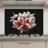 Bloemen - Roze - Zwart - Flora - Botanisch keuken achterwand spatscherm klein -3d_website