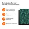 Palmbladeren - Blauw - Tint - Zwart Inductie beschermer vinyl 3mm klein 276 -zzzzzzz-td-ups