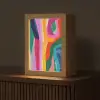 Abstract - Kleurrijk - Golven - Lijnen Light Box met kabel (Tafellamp) klein -z3d_website
