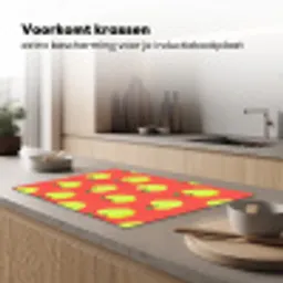 Appels - Modern - Groen Inductie beschermer vinyl 3mm klein 276 -sfeer1
